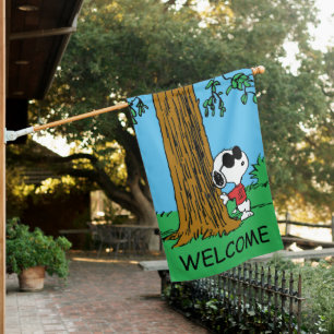 Snoopy "Joe Cool" Standing House Flag
