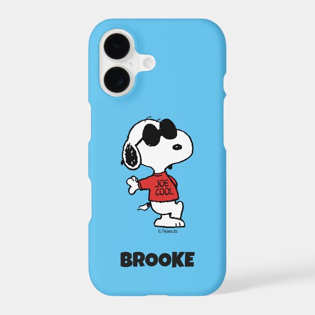 Snoopy "Joe Cool" Standing iPhone Case (Back)
