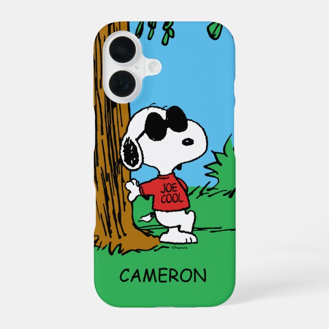 Snoopy "Joe Cool" Standing Iphone Case (Back)