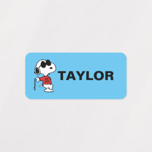 Snoopy "Joe Cool" Standing Kids' Labels