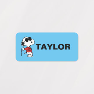 Snoopy "Joe Cool" Standing Kids' Labels