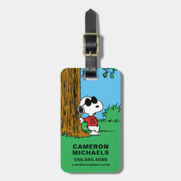 Snoopy &quot;Joe Cool&quot; Standing Luggage Tag