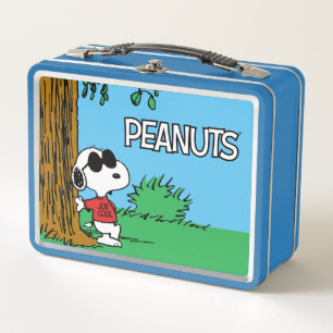 Snoopy "Joe Cool" Standing Metal Lunch Box