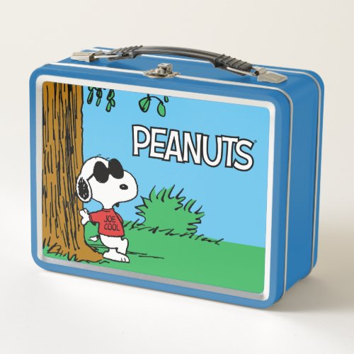 Snoopy Joe Cool Standing Metal Lunch Box