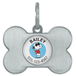 Snoopy "Joe Cool" Standing Pet ID Tag