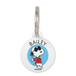 Snoopy &quot;Joe Cool&quot; Standing Pet ID Tag