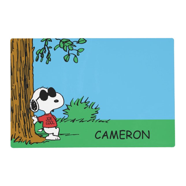 Snoopy "Joe Cool" Standing Placemat (Front)
