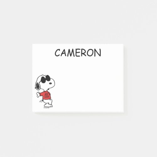 Snoopy Joe Cool Standing Post_it Notes