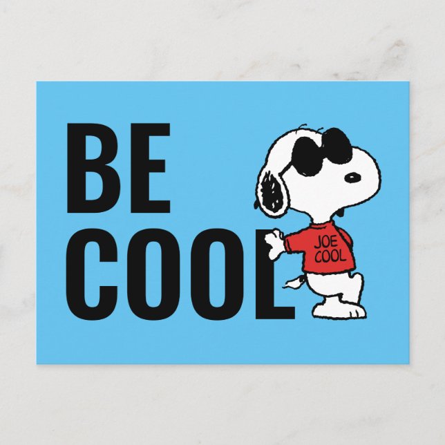 Snoopy "Joe Cool" Standing Postcard (Front)