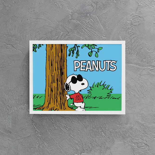 Snoopy "Joe Cool" Standing Poster | Zazzle