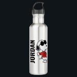 Snoopy "Joe Cool" Standing Stainless Steel Water Bottle<br><div class="desc">Check out Snoopy's alter-ego Joe Cool standing and leaning.</div>