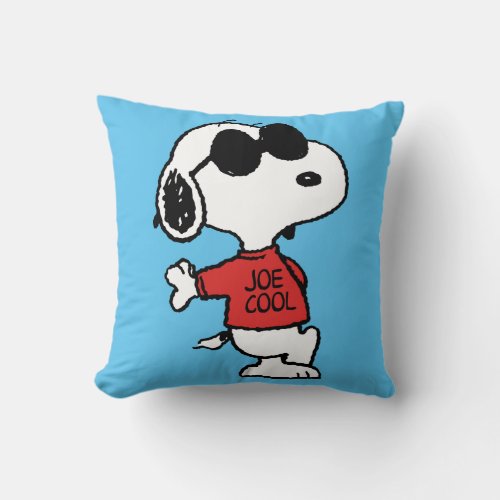 Snoopy Joe Cool Standing Throw Pillow