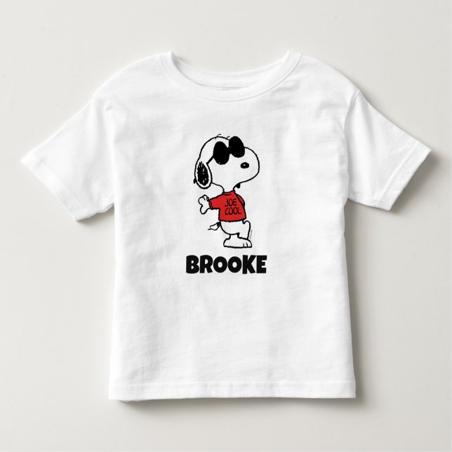 Snoopy "Joe Cool" Standing Toddler T-shirt (Front)
