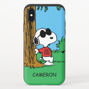 Snoopy "Joe Cool" Standing iPhone X Slider Case
