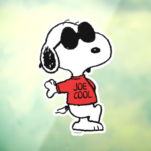 Snoopy Joe Cool Standing Window Cling