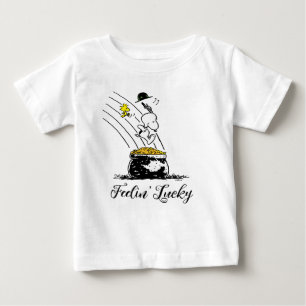 Snoopy Jumping into Pot of Gold Baby T-Shirt