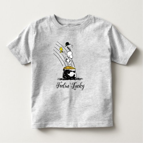 Snoopy Jumping into Pot of Gold Toddler T_shirt