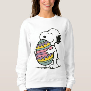 Snoopy Laying On Easter Egg Sweatshirt