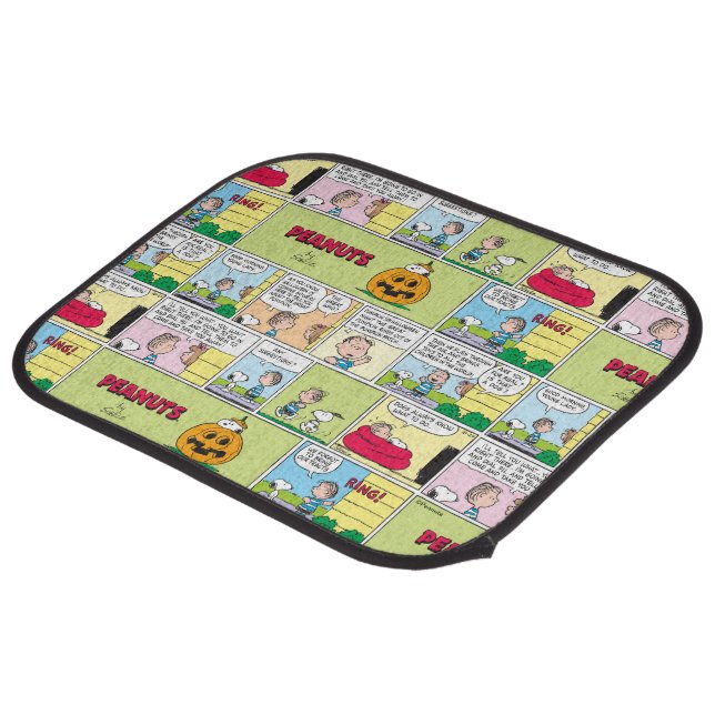 Snoopy & Linus | The Great Pumpkin News Car Floor Mat | Zazzle