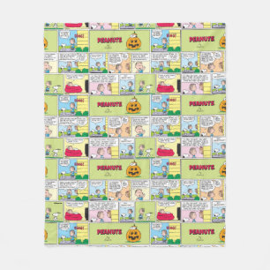 Snoopy & Linus   The Great Pumpkin News Fleece Blanket