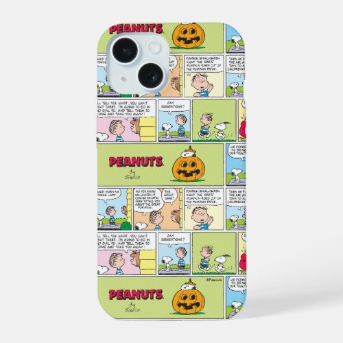 Snoopy  Linus  The Great Pumpkin News iPhone 15 Case