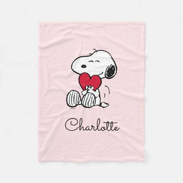 Snoopy | Little Sweetheart Baby Fleece Blanket (Front)