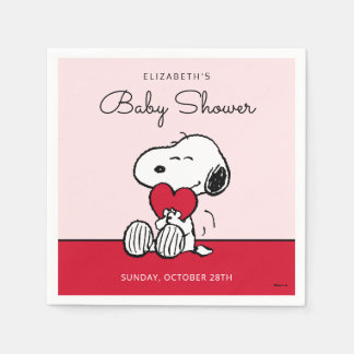 Snoopy | Little Sweetheart Baby Shower Napkins