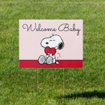 Snoopy | Little Sweetheart Baby Shower Sign
