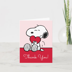 Snoopy Little Sweetheart Baby Shower Thank You C Card