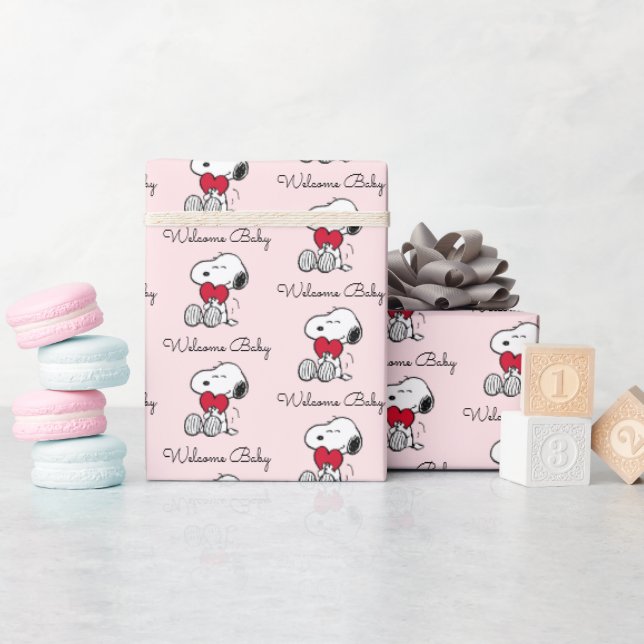 Snoopy | Little Sweetheart Baby Shower Wrapping Pa Paper (Baby Shower)