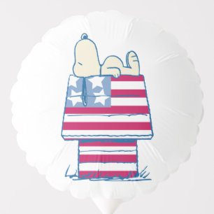 Snoopy on 4th of July Dog House Balloon