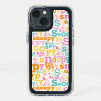Snoopy Pastel Text Pattern Speck iPhone 13 Case