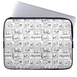 Snoopy Plays Tennis Laptop Sleeve