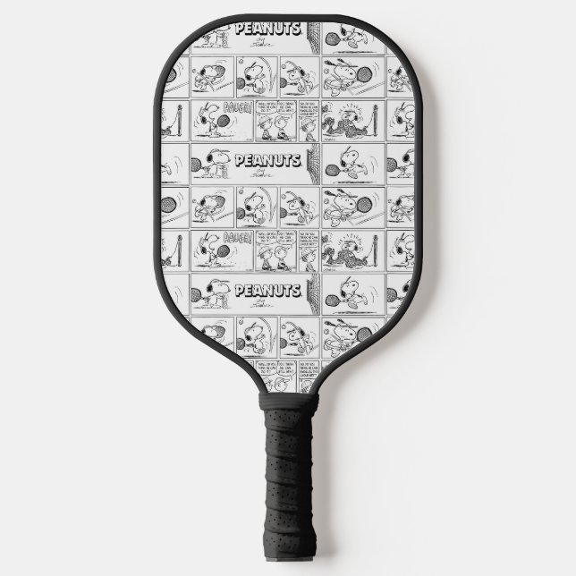 Snoopy Plays Tennis Pickleball Paddle (Front)