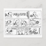 Snoopy Plays Tennis Postcard