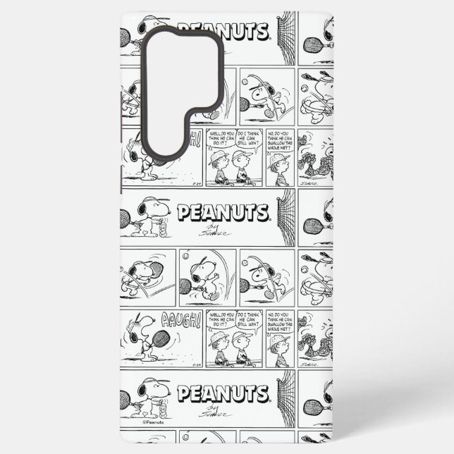 Snoopy Plays Tennis Samsung Galaxy Case (Back)