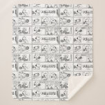 Snoopy Plays Tennis Sherpa Blanket