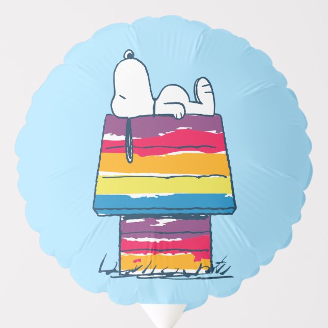 Snoopy | Rainbow Dog House Balloon (Front)