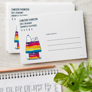 Snoopy Rainbow Dog House Envelope