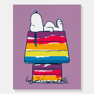Snoopy Rainbow Dog House Foam Board