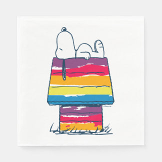Snoopy | Rainbow Dog House Napkins