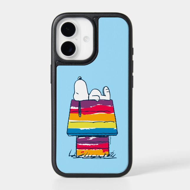 Snoopy | Rainbow Dog House Otterbox iPhone Case (Back)