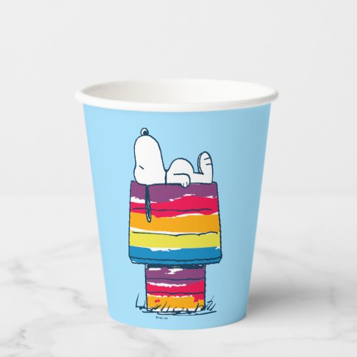 Snoopy  Rainbow Dog House Paper Cups