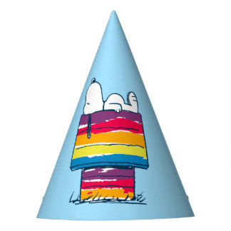 Snoopy | Rainbow Dog House Party Hat