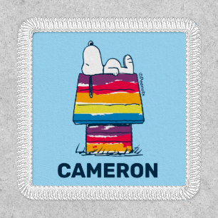Snoopy   Rainbow Dog House Patch