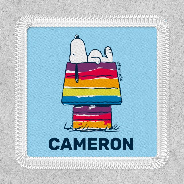 Snoopy | Rainbow Dog House Patch (Front)
