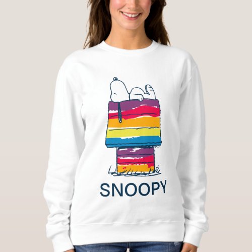 Snoopy  Rainbow Dog House Sweatshirt