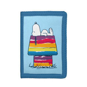 Snoopy Rainbow Dog House Trifold Wallet