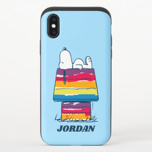Snoopy   Rainbow Dog House iPhone X Slider Case