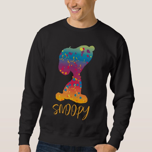 Snoopy Rainbow Graffiti Silhouette Sweatshirt (Front)